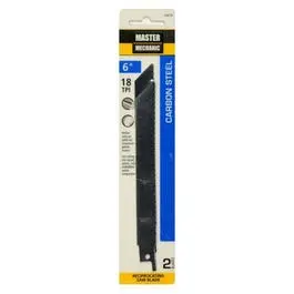 2-Pack 6-Inch 18-Tpi Bi-Metal/Cobalt Reciprocating Saw Blade 1