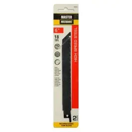 2-Pack 6-Inch 18-Tpi Wood-Cutting Reciprocating Saw Blade 1