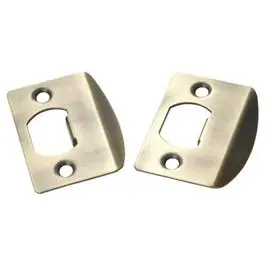 2-Pack Antique Brass Full Lip Strike 1
