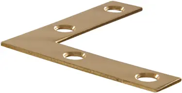 2  Solid Brass Flat Corner Iron 1