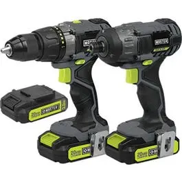 20-Volt Drill + Impact Driver Combo Kit, 1/2-In., 2 Lithium-Ion Batteries 1