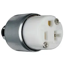 20A White Armored Connector 1