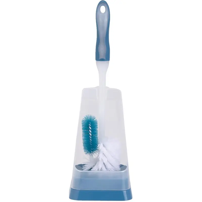 24.4 In. Polyproylene Bristle Toilet Bowl Brush Set 1