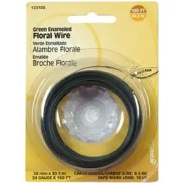 24-Gauge Green Floral Wire, 100-Ft. 1