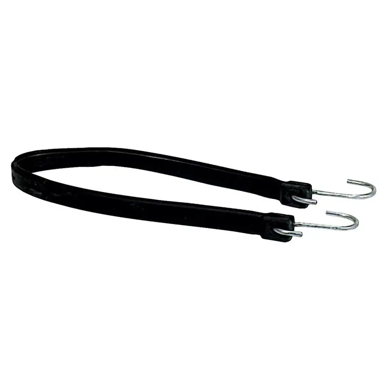 25.5 In. Hook-To-Hook Black Rubber Tarp Strap 1