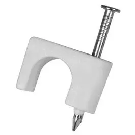 25-Pk. 1/4-In. White Coax Staples 1