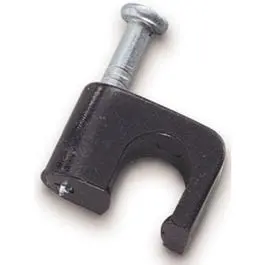 25-Pk. Black Single Nail Masonry Mount Staples 1