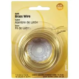 28-Gauge Brass Wire, 75-Ft. 1