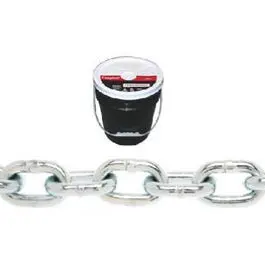 3/16-In. Blue-Krome Proof Coil Chain, 250-Ft. 1