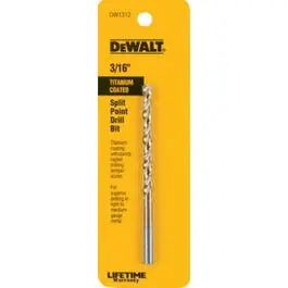 3/16-In. Titanium-Coated Drill Bit 1