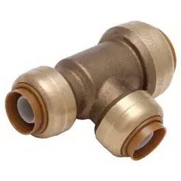 3/4 X 1/2 X 3/4-In. Reducing Pipe Tee, Lead-Free 1