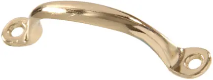 3.75  Brass Plated Utiltydoor Pull 1