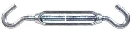 3/8-16X16-1/4 Zinc Platedhk Hk Trnbckl 1