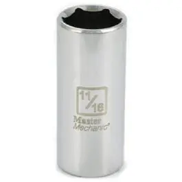 3/8-Inch Drive 11/16-Inch 6-Point Deep Well Socket 1