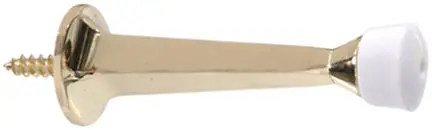 3  Brass Plated Rgd Doorstop 1