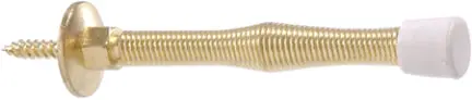 3  Brass Plated Sprg Doorstop 1