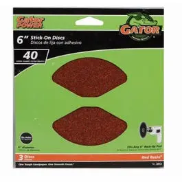 3-Pack 6-Inch Stick-On Extra-Coarse Sanding Disc 1