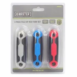 3-Pc. Folding Hex/Torx Key Sets 1