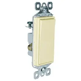 3-Way Decorator Wall Switch, 15A,  Ivory 1