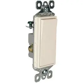 3-Way Decorator Wall Switch, 15A, Light Almond 1
