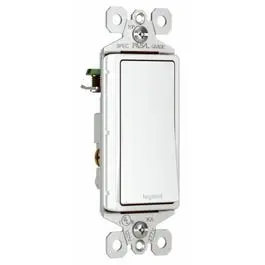 3-Way Decorator Wall Switch, 15A, White 1