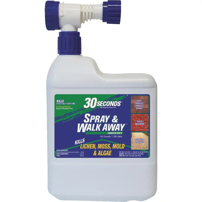 30 Seconds Spray & Walk Away 64 Oz. Ready To Spray Moss & Algae Killer 1
