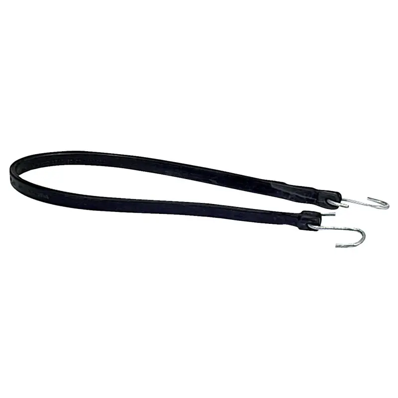 35.5 In. Hook-To-Hook Black Rubber Tarp Strap 1