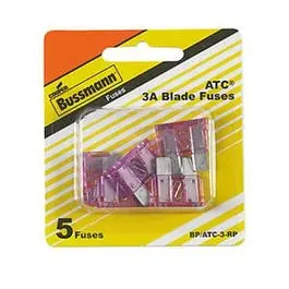 3A Blade Fuses, Violet, 5-Pc. 1