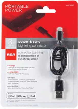 3Ft Black Apple Lightning 1