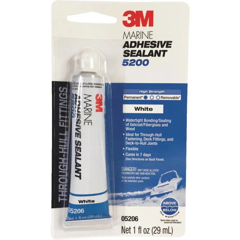 3M 1 Oz. White Marine Adhesive Sealant 5200 1