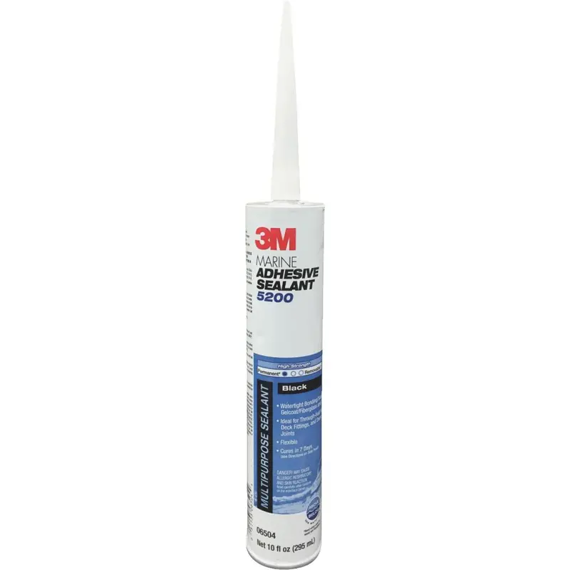 3M 10 Oz. Black 24-Hour Fast Cure Marine Adhesive Sealant 5200 1