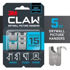 3M Claw™ 15 Lb. Drywall Picture Hanger With Spot Markers 1