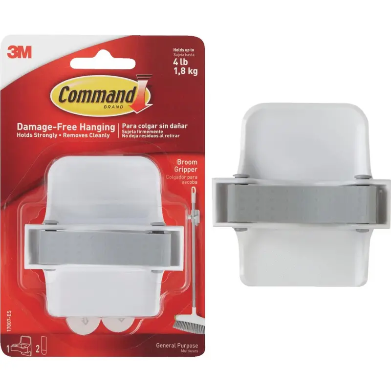 3M Command Rubber Grip Broom Hook 1
