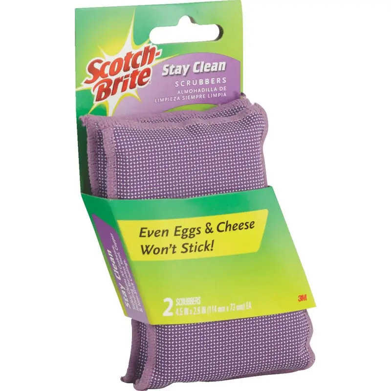3M Scotch-Brite Stay Clean Scrubber (2-Count) 1
