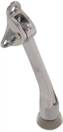 4 1X Chrome Kickdn Door Stop 1