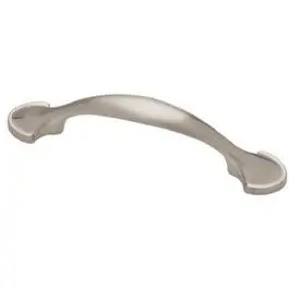 4.5-In. Satin Nickel Half Round Cabinet Pull 1