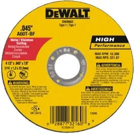 4.5-In. Thin Metal Cut-Off Wheel 1