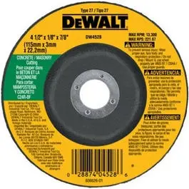 4.5 X 1/8-In. Fast Masonry-Cutting Wheel 1