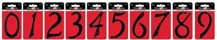 4  Black Number 2 1