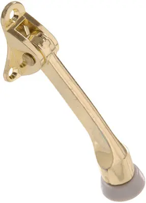 4  Brass Plated Kickdn Door Stop 1