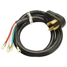 4-Ft. 10/4 Srdt Black Round Dryer Cord 1
