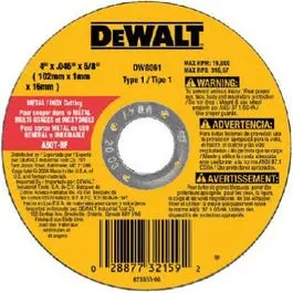 4-In. Thin Metal Cut-Off Wheel 1