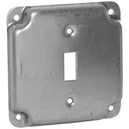 4-Inch Flat Corner Single Toggle Switch Box Cover 1