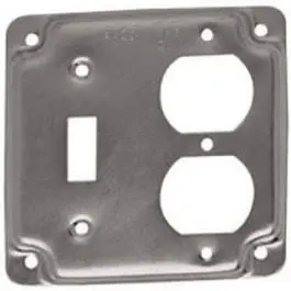 4-Inch Flat Corner Square Single Toggle Switch 1
