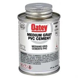4-Oz. Gray Medium-Bodied Pvc Pipe Cement 1