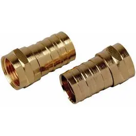 4-Pack Rg6u Coaxial "F" Connector 1
