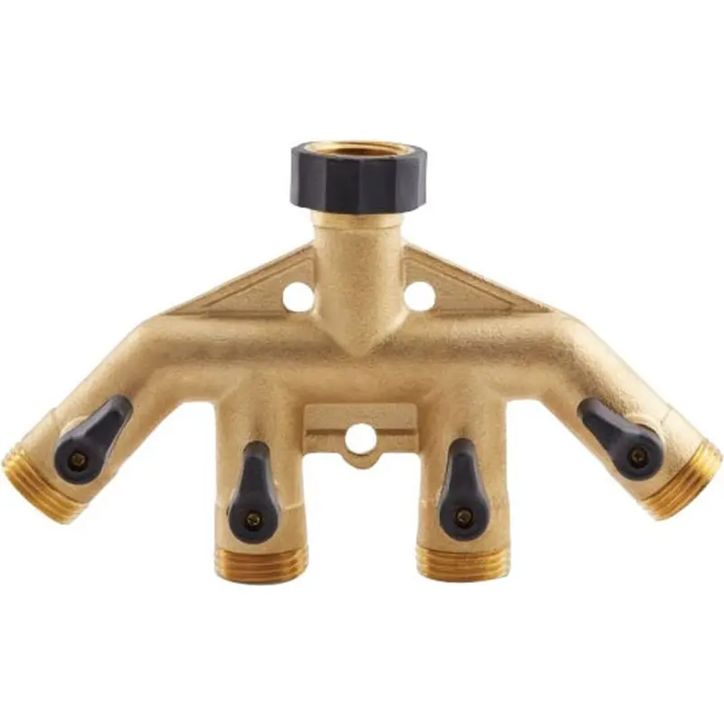 4-Way Shut-Off Valve With Mounting Brace 1