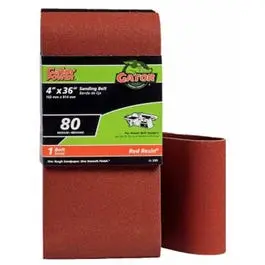 4 X 36-In. 80-Grit Bi-Directional Sanding Belt 1