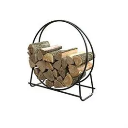 40-Inch Steel Fireplace Log Hoop 1