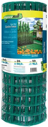 48 X50  Green Vinyl Fence 3X2 1